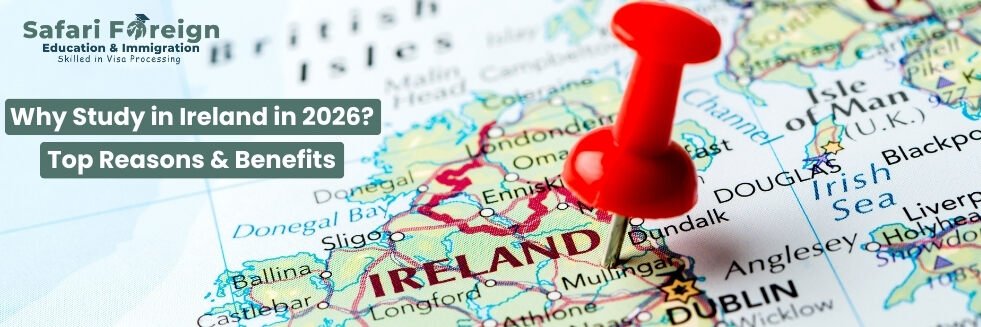 Graphic highlighting why students choose to study in ireland in 2026.