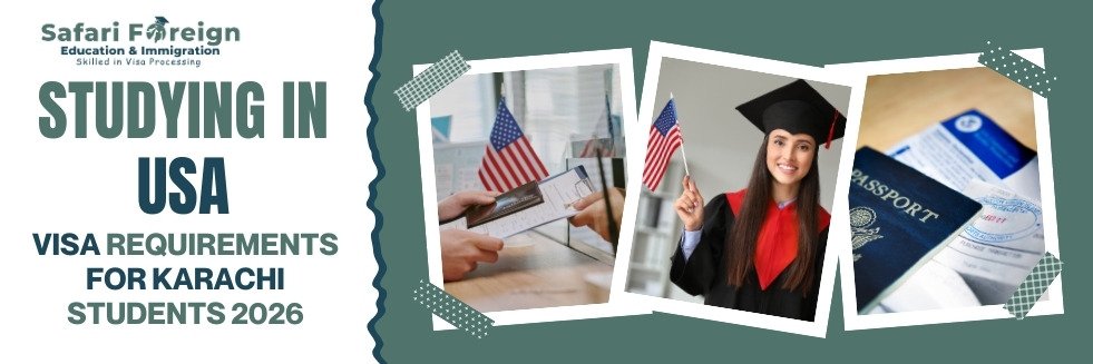 Feature image of blog titled Studying in USA: Visa Requirements for Karachi Students 2026.