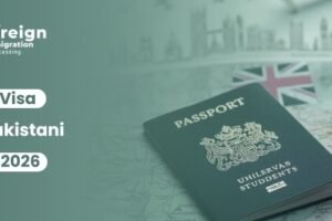 Pakistani student reviewing UK work visa requirements under new rules for 2026.