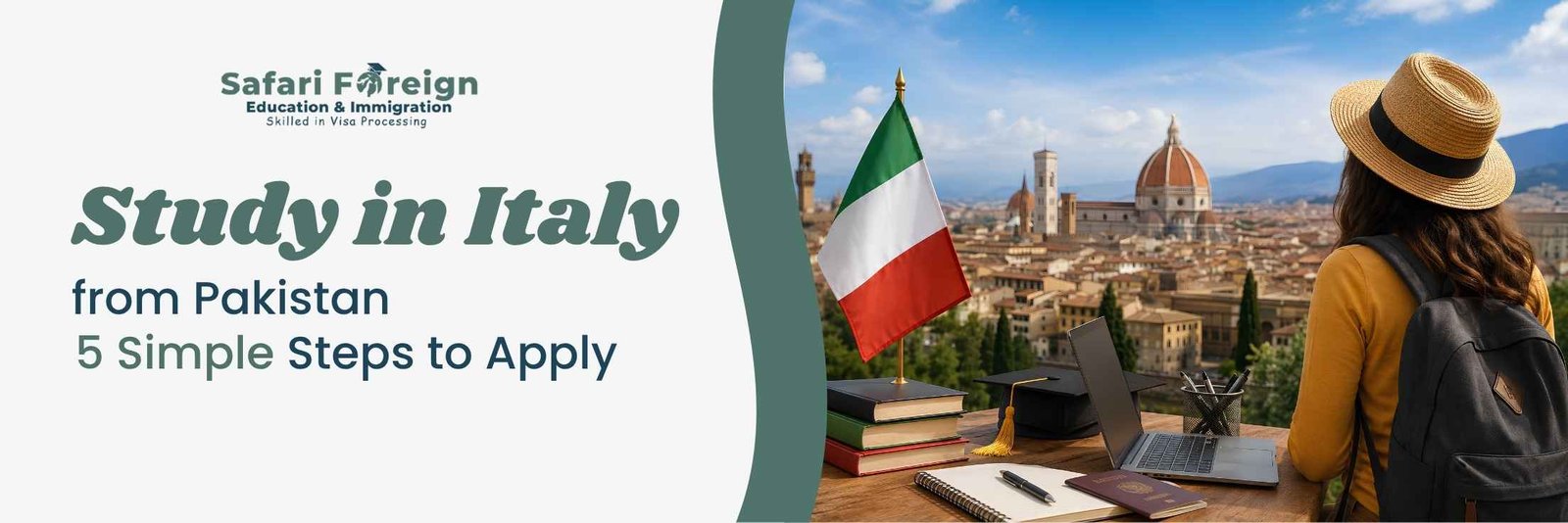 Study in Italy from Pakistan: 5 Simple Steps to Apply 1 Preparing to study in Italy from Pakistan by following five simple application steps.
