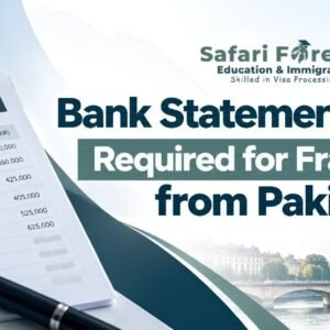 Bank Statement in PKR Required for France Visa from Pakistan