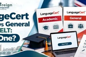 LanguageCert Academic compared with General and ESOL SELT English tests for study and visa purposes.