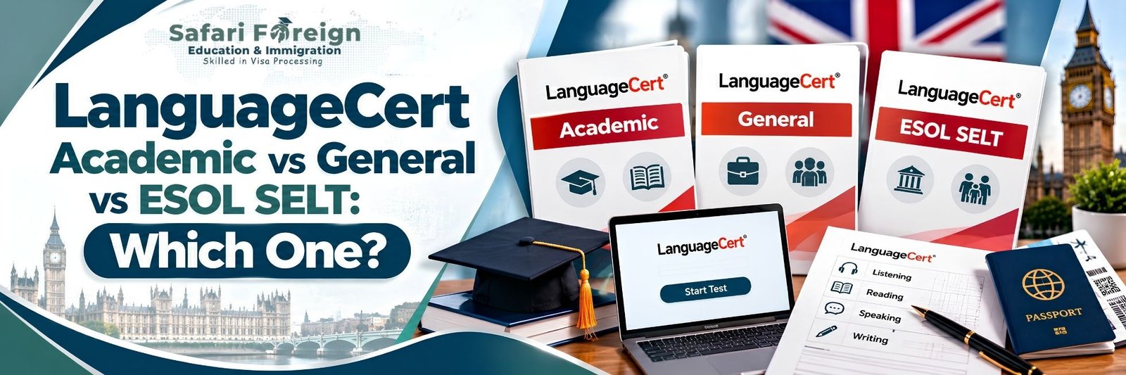 LanguageCert Academic vs General vs. ESOL SELT: Which One?