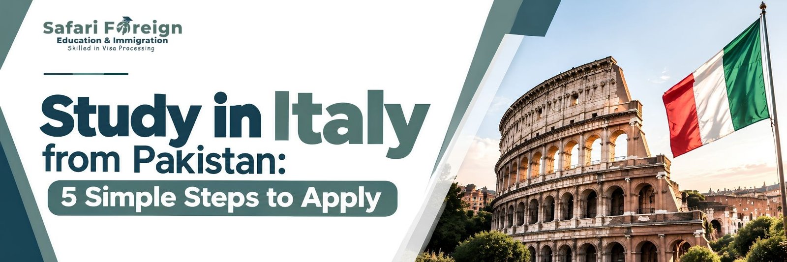 Study in Italy from Pakistan: 5 Simple Steps to Apply 1 Study in Italy from Pakistan guide highlighting five simple steps for university admission and visa application.